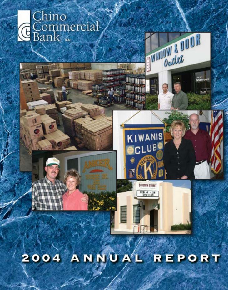 Annual Reports & Financial Information Chino Commercial Bank
