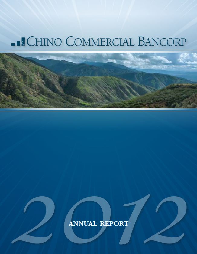 Annual Reports & Financial Information Chino Commercial Bank