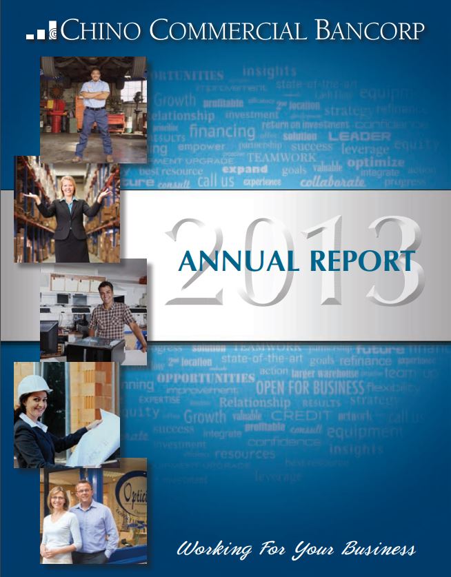 Annual Reports & Financial Information Chino Commercial Bank